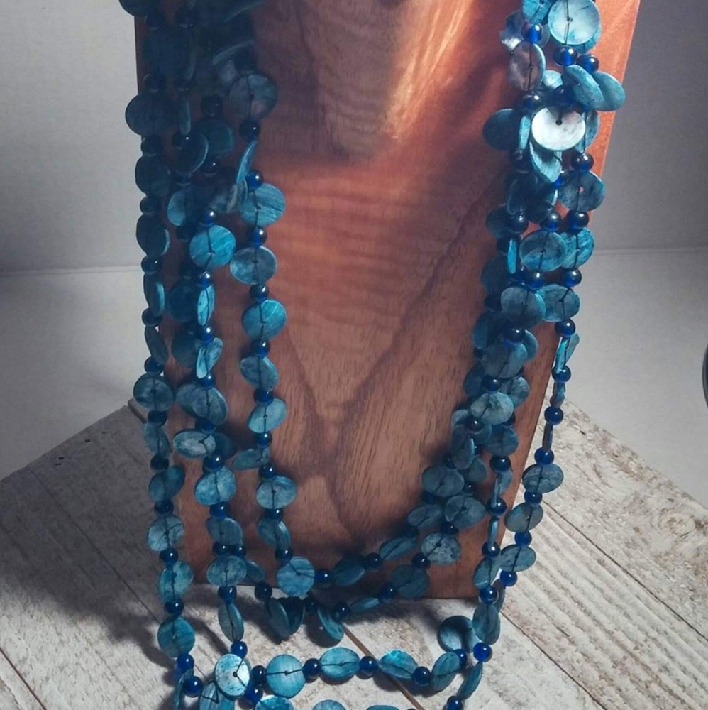 🐚Blu Shell Necklace